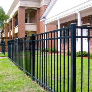 Rust-resistant Aluminum Alloy Fences & Gates 3D Modeling for Pool Garden Security Fencing Customizable Height Modern Design