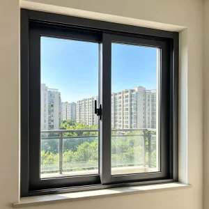 Rustproof Aluminum Sliding Window Anti Corrosion Wind Proof Large View Glass Window for Building Construction Projects