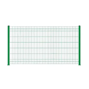 Rustproof Customized Galvanized Steel Metal Garden Fences Panels Outdoor PVC Coated V Bending 3D Curved Welded Wire Mesh Fence