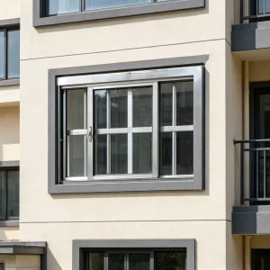 Rustproof Stainless Steel Security Window Weather Resistant Security Window Sliding Double Window