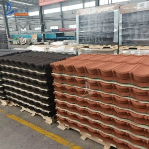 SANGOBUILD Roofing Materials Toles Pour Toiture Metal Roof Tile Galvalume Stone Coated Aluminum Roofing Sheet