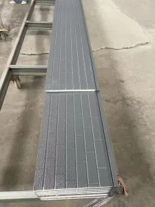 SIP Lightweight Metal Carved Board Office Building PU Polyurethane Sandwich Panel