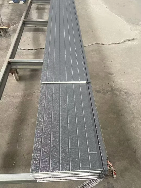 SIP Lightweight Metal Carved Board Office Building PU Polyurethane Sandwich Panel