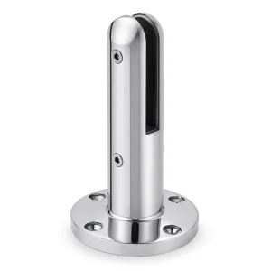 SS2205 Duplex Stainless Steel Deck Mount DIY Glass Spigot No-Hole Holder for 12mm Glass Balcony Pool Balustrade Rust Resistant