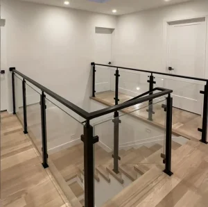 SS304/316 Stainless Steel Glass Railing System for Hotel Balcony Staircase Terrace Balustrade Project