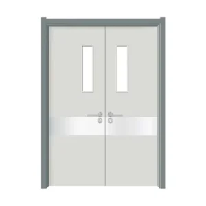 Safety Certifications Premium Stainless Steel Modern Finished Fire Door with Manual Opening Industrial Factory Fire Door