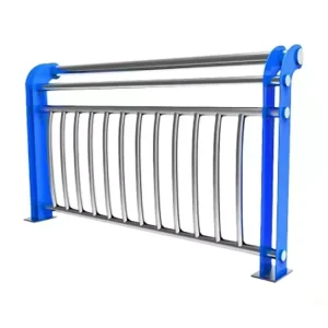 Safety Stainless Steel Material Handrail Balustrade Balcony Galvanized Steel Road Bridge Rail Fence