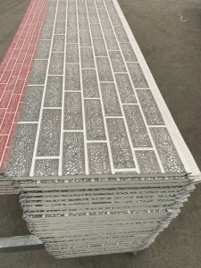 Sandwich Panel Polyurethane Foam Core Steel Metal Decorative Siding Lightweight Waterproof Fire Resistant B1 B2