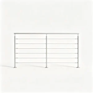 Satin Wire Side Mounted Balustrade Post Cable Balcony Railing System