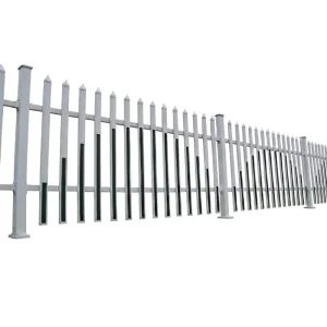 Security Metal Fence Powder-Coated Garden Iron Panels Zinc Steel Fence