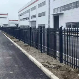 Security Palisade Zinc Steel Picket Fence for Schools, Parks, and Highways