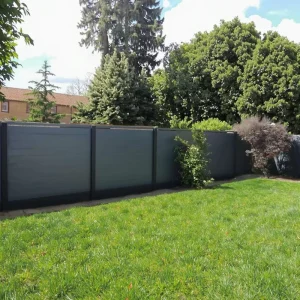 Security Soundproof Aluminium Metal Slat Modern Rot Proof CE Certified Boundary Wall Railing Fence Fencing Trellis Gate