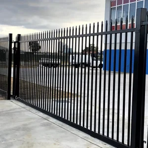 Security Steel Tubular Fencing Home Garden Yard Fence Black Wrought Iron Ornamental Steel Picket Fence Panel