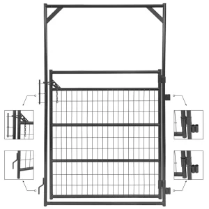 Sheep Cage Galvanized Steel Heavy Duty Livestock Farm Equipment Sheep Panel Gate