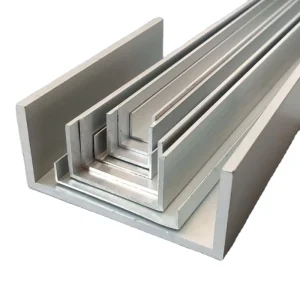 Shinny Chrome Brushed U Shape Channels European Size Industrial Aluminium U Profiles Extrusion Aluminum Profiles