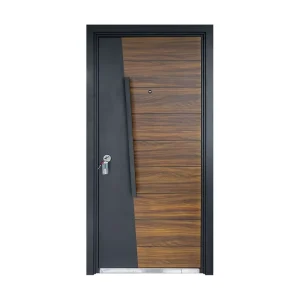 Simple Style Steel Door Waterproof Entry Passage Metal Iron Building Exterior Door