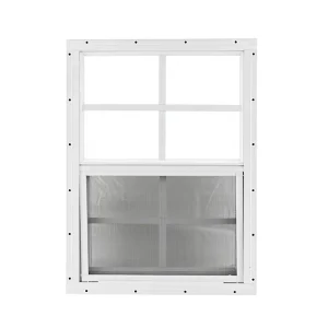 Single Hung Windows Customized Steel Energy Efficient Security Reinforced Insulated UPVC Double Glazed