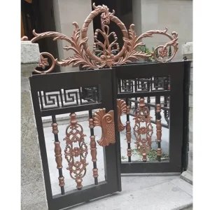 Single Metal Pipe Gate for Villa Entrance Automatic Sliding Outdoor Fence Gate