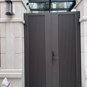 Sliding Electric Metal Outdoor Courtyard Entrance Gates for Ranch and Construction Site, Shanghai CAD Customized