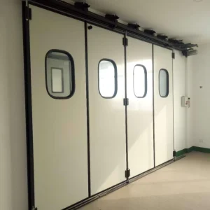Sliding Warehouse Insulated Automatic Industrial Folding Metal Door Industrial Folding Door