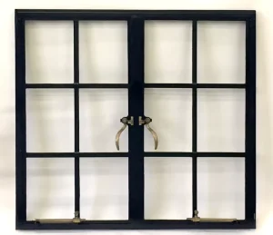 Slim25 Direct Selling Pictures Steel Swing Windows Framed with Double Tempered Glass Casement Window