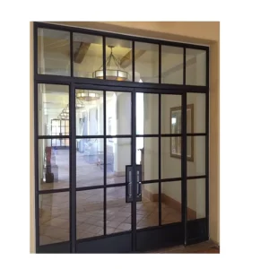 Smart Home Compatible Steel Frame Glass Windows Automatic Sensor Opening Option Modern Construction Supply