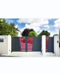 Smart Opening White Aluminum Villa Garden Single Gate Sidewalk Gate