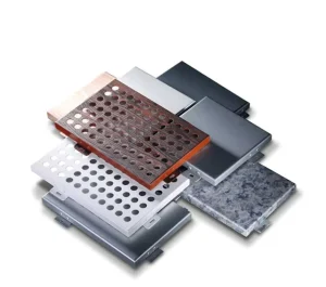 Solid Panel and Perforated Wall Panel Aluminum Curtain Wall Metal Cladding Facade
