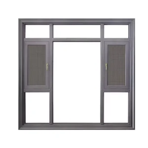 Soundproof Impact Energy Efficiency Double Glazed Insulated Aluminum Glass Casement Window for Modern Residential House