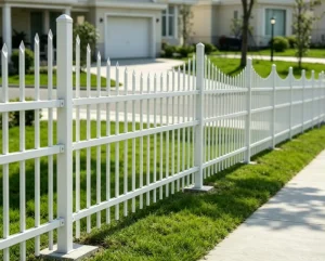 Spear Top Zinc Steel Fence Decorative Galvanized Metal Yard Fencing for Villa Front Yard Garden Lawn and Residential Boundary