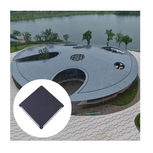 Square Aluminum Alloy Roofing Tiles Anti Corrosion Durable Contemporary Design for Villa Roofs Special Shaped Building Roof