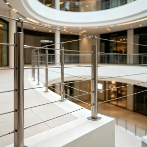 Stainless Balcony Handrail Balustrade Deck Terrace Wire Rope DIY Post Cable Railing