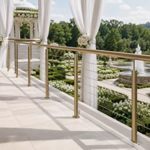Stainless Cable Balcony Railing System Side Mount Balustrade for Building Indoor Stair China Factory