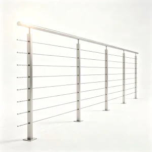 Stainless Steel 304 316 DIY Lightweight Anti Corrosion Post Handrail Balustrade Balcony Cable Railing for Outdoor Staircase