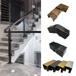 Stainless Steel 304 Handrail Top Rail Square Tube Balustrade Tube Joiner Custom Color Finish Railing Accessories