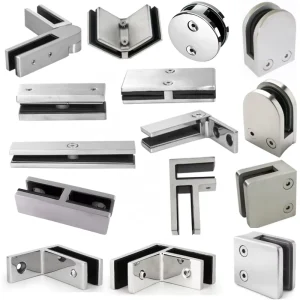 Stainless Steel 316 D Shape Clamp Zinc Alloy Railing Glass Clip