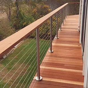 Stainless Steel Architectural Cable Railing Modern Design for Balcony & Staircase Safety