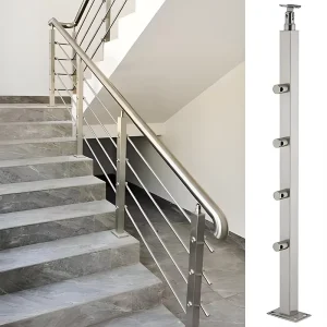 Stainless Steel Balcony Stair Railing System Custom Handrail Post for Villa and Commercial Projects