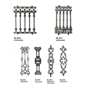 Stainless Steel Decorative Metal Cast Iron Stair Balusters Railings