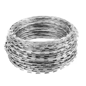 Stainless Steel Galvanized Razor Wire Mesh Fence for Outdoor Construction Site Safety Protection Low Price