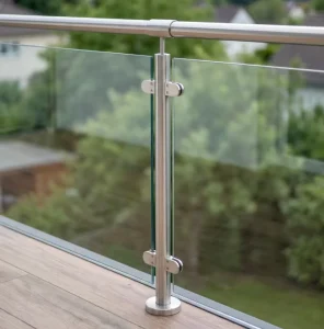 Stainless Steel Glass Clamp Handrail Balcony Stair Terrace Glass Railing Clamp Outdoor Glass Balustrade Bracket
