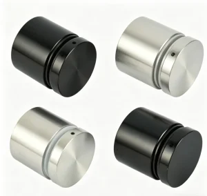 Stainless Steel Glass Clamp Standoffs Anodized Advertising Screws for Balcony Railing Stair Glass Fence