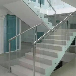 Stainless Steel Glass Frameless Balustrade Modern Design Outdoor Use Balcony Staircase Villa Garden Railings Mirror Polish