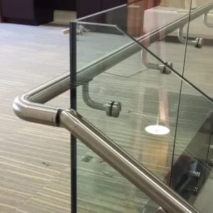 Stainless Steel Glass Railing Hardware System Round Square Balustrade Handrail Bracket for Glass Railing