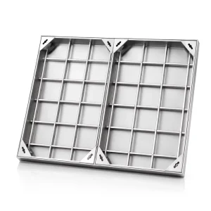 Stainless Steel Modern Square Invisible Manhole Cover for Floor Sewer and Brick Pavement Decorative Inspection Chamber Cover
