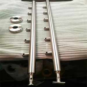 Stair Rail Price Exterior Balcony Stainless Steel Pipe Railing Baluster Outdoor Metal Stair Railing