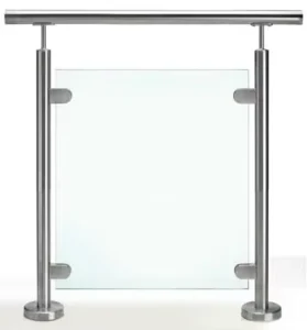Stair Railing Systems ZD Stainless Steel Glass Hand Metal Indoor Customized Flooring Stainless Steel 316 304 Pipe Railing