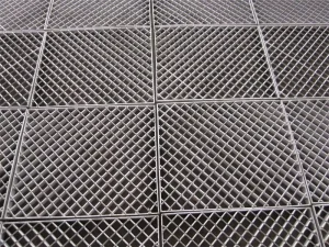 Stair Tread Steel Grating Plate Serrated Anti slip Tread Plate Galvanized Grating Plate in Stock for Steel Structure Platforms