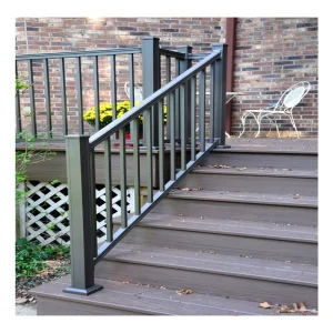 Staircase Railing Metal Iron Aluminum Material Customized Deck Railing
