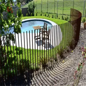 Staked Laser-Cut Corten Steel Fence Panels